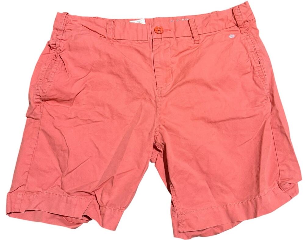 Basic Goods G1 Paper Twill Salmon Pink Chino Shorts, Stretch, Women's Size 32